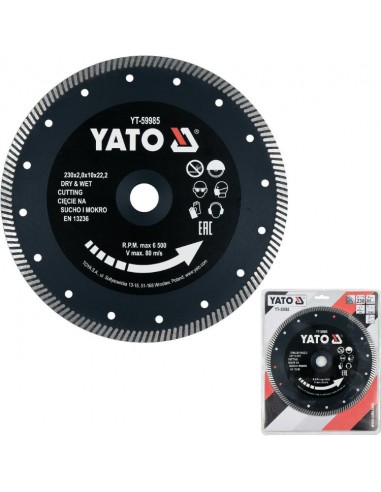 Tarcza diamentowa turbo do ceramiki gresu YATO YT-59985