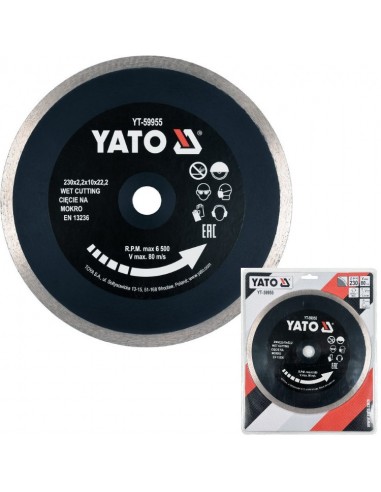Tarcza diamentowa do ceramiki gresu szkła 230mm YATO YT-59955