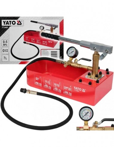 Pompa ręczna do prób ciśnieniowych 7l YATO YT-24801